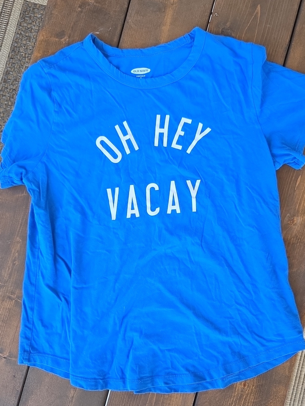 Old Navy Blue Kids Short-Sleeve 'Oh Hey Vacay' Graphic Tee
